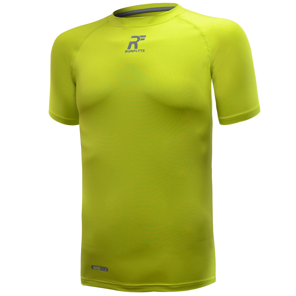 RunFlyte Men's Contour Stitch Short Sleeve Compression T-Shirt